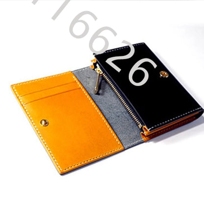 DIY Leather Craft Zipper Wallet Cutting Die – Metal Steel Knife Mold for Cardholder & Coin Bag 7.5x11x1.5cm