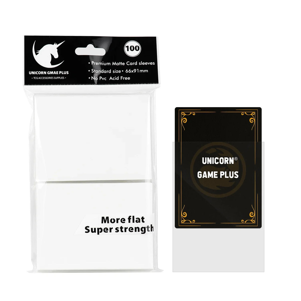 100PCS 66x91mm Matte Card Sleeves - Standard TCG Trading Card Protectors for Tarot & Board Games