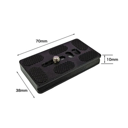 Metal Quick Release Plate – 1/4”-20 Camera Screw Mount Adapter for DSLR Tripod & Ball Head Standard Camera Mounting Plate