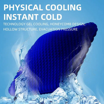 Gel Seat Cushion - Breathable Honeycomb Cooling Support for Office Chairs, Cars & Wheelchairs