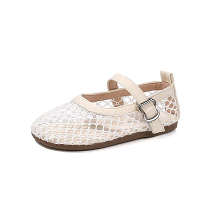 2025 Kids’ Summer Flats – Breathable Princess Shoes for Girls, Soft-Soled, Simple Fashion & Versatile Casual Wear