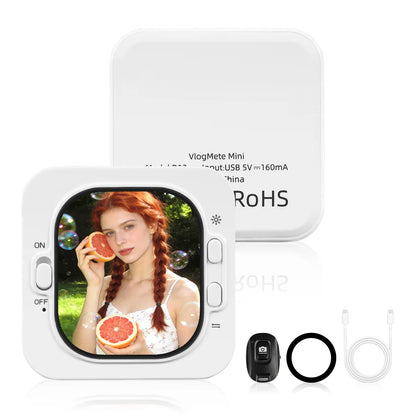 Phone Vlog Selfie Monitor - Rear Camera Screen Holder Clip Mount for iPhone Live Streaming