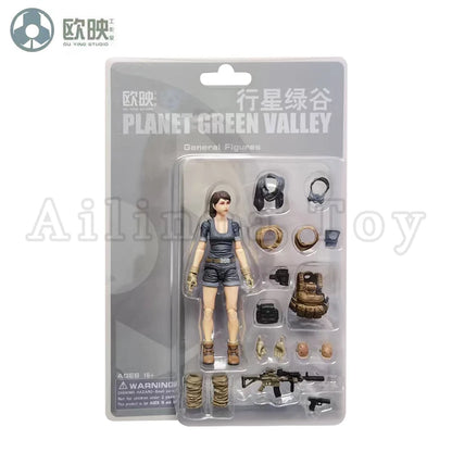 Ou Ying Studio 1/18 Planet Green Valley PGV 3.75" EFSA Female Action Figure — Anime Model Collectible