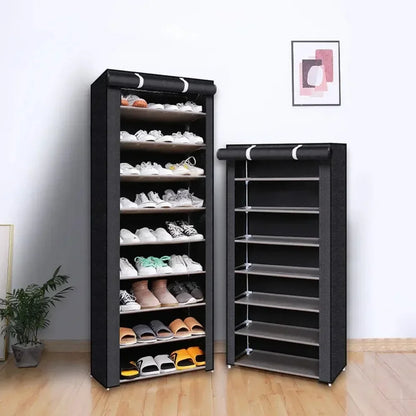 Multilayer Dustproof Shoe Storage Rack – Space-Saving Nonwoven Shoe Cabinet & Organizer for Home Furniture