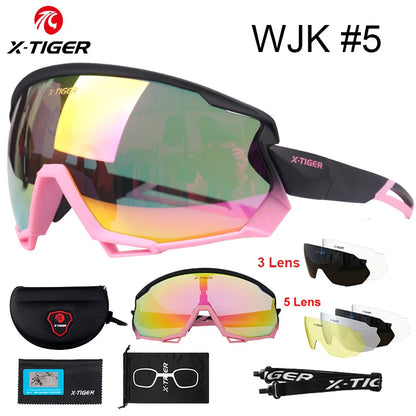 X-TIGER Polarized Cycling Glasses — Photochromic MTB & Road Bike Sunglasses for Sports