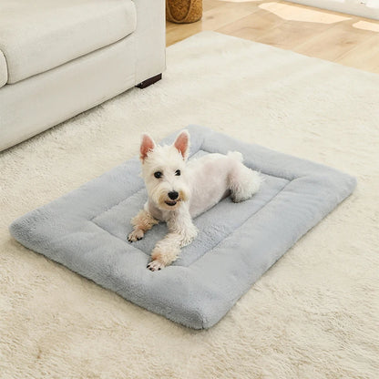 Soft Long Plush Dog & Cat Bed – Cozy Pet House Cushion Basket Sleeping Sofa