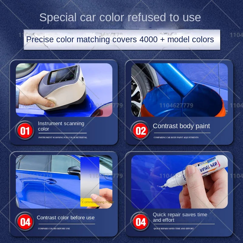 Tesla Paint Repair Pen for 2012-2025 Model 3 Y X S — Car Touch Up Pen Black White Wheel Scratch Repair Agent