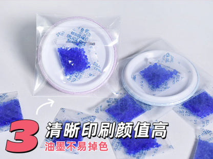 Blue Silica Gel Desiccant Sachets — 1g/5g, 10/20/50/100 Bags Moisture Absorber for Kitchen & Storage