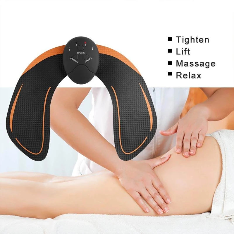 Wireless Hip & Glute Trainer - EMS Muscle Toning Massage Device for Butt Lift & Abs Fitness