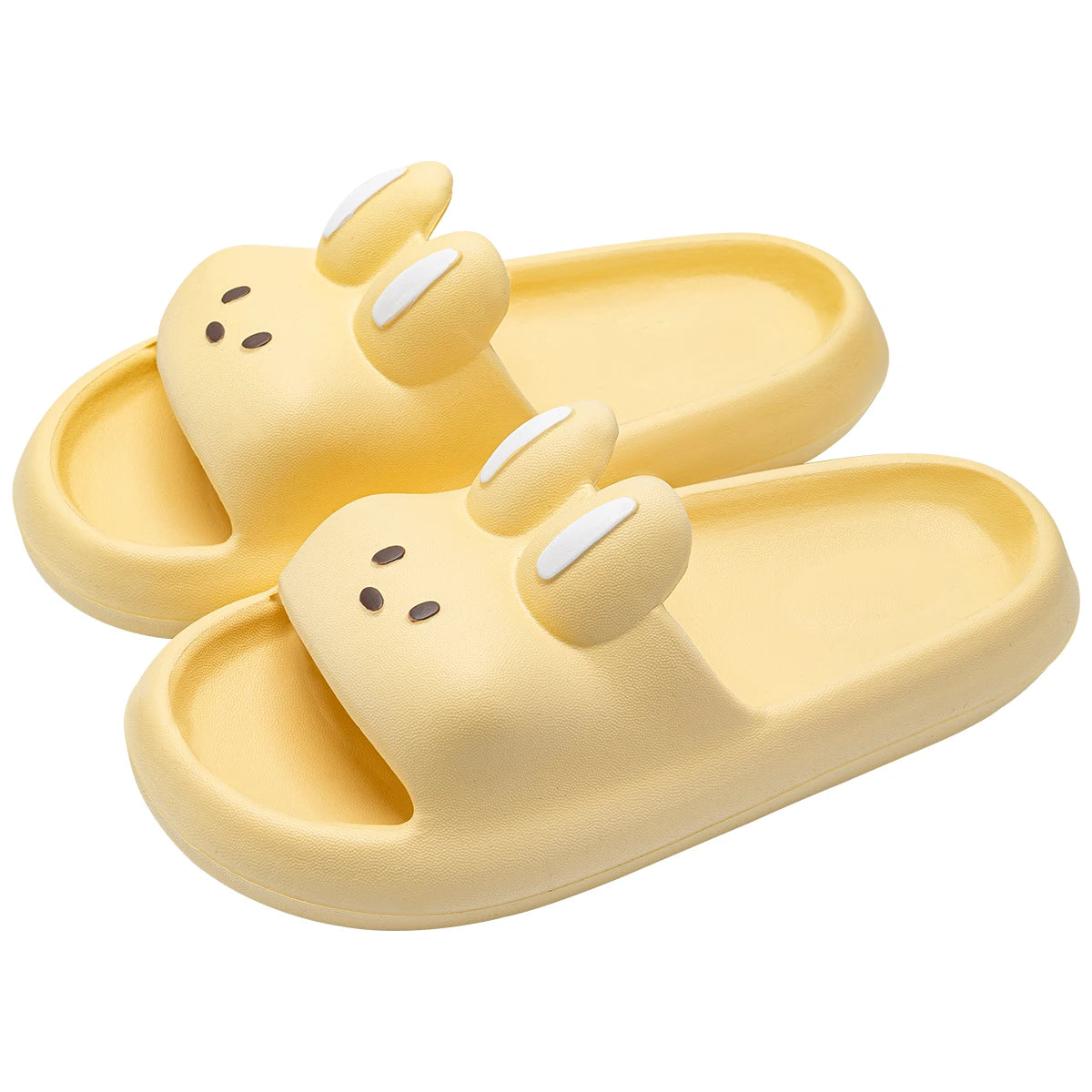 Pillow Rabbit Slippers for Women & Men – Comfy House Slides & Shower Sandals with Cushioned Thick Sole