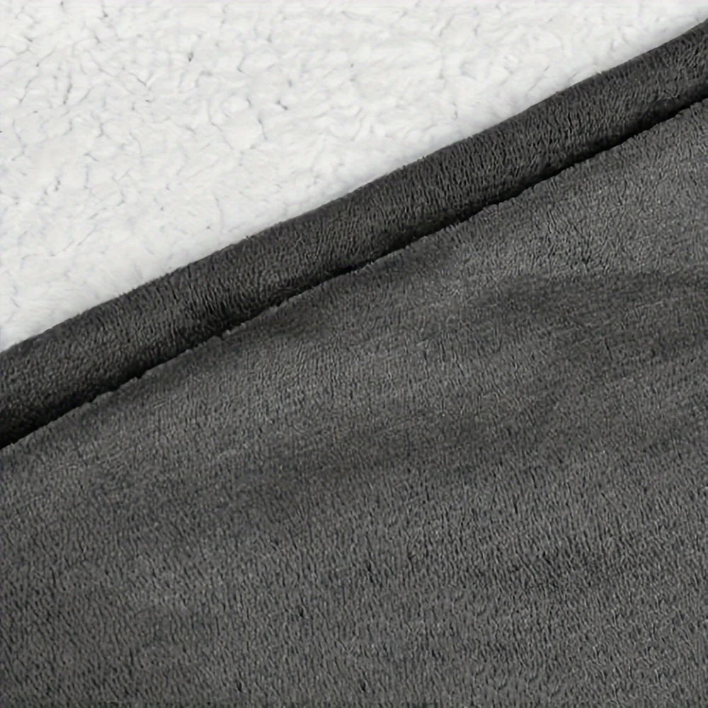 Ultra Soft Oversized Hoodie Blanket — Reversible Sherpa Fleece Sweatshirt with Kangaroo Pocket, Machine Washable