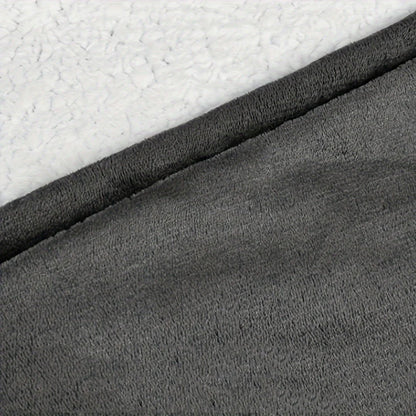 Ultra Soft Oversized Hoodie Blanket — Reversible Sherpa Fleece Sweatshirt with Kangaroo Pocket, Machine Washable