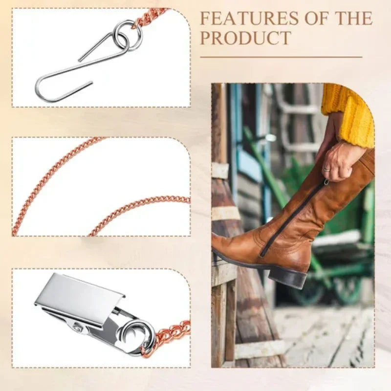 Zipper Helper Tool - Easy Pull Hook Aid for Dresses, Boots & Garment Zipper Chains