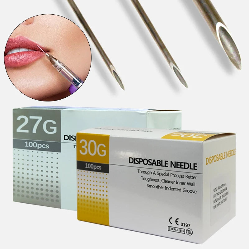 Superfine Precision Needles Assorted Sizes (18G–34G) – 4mm–38mm Lengths, Stainless Steel Fine Point Needles for Craft, Lab & General Use