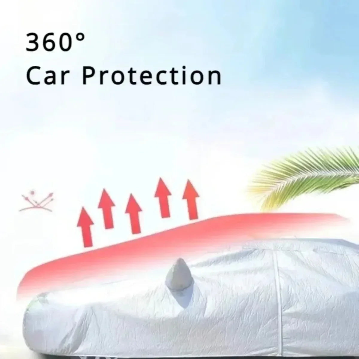 Universal Car Covers – Outdoor Sunscreen with UV Protection, Dustproof, and Scratch-Resistant for Heat Protection