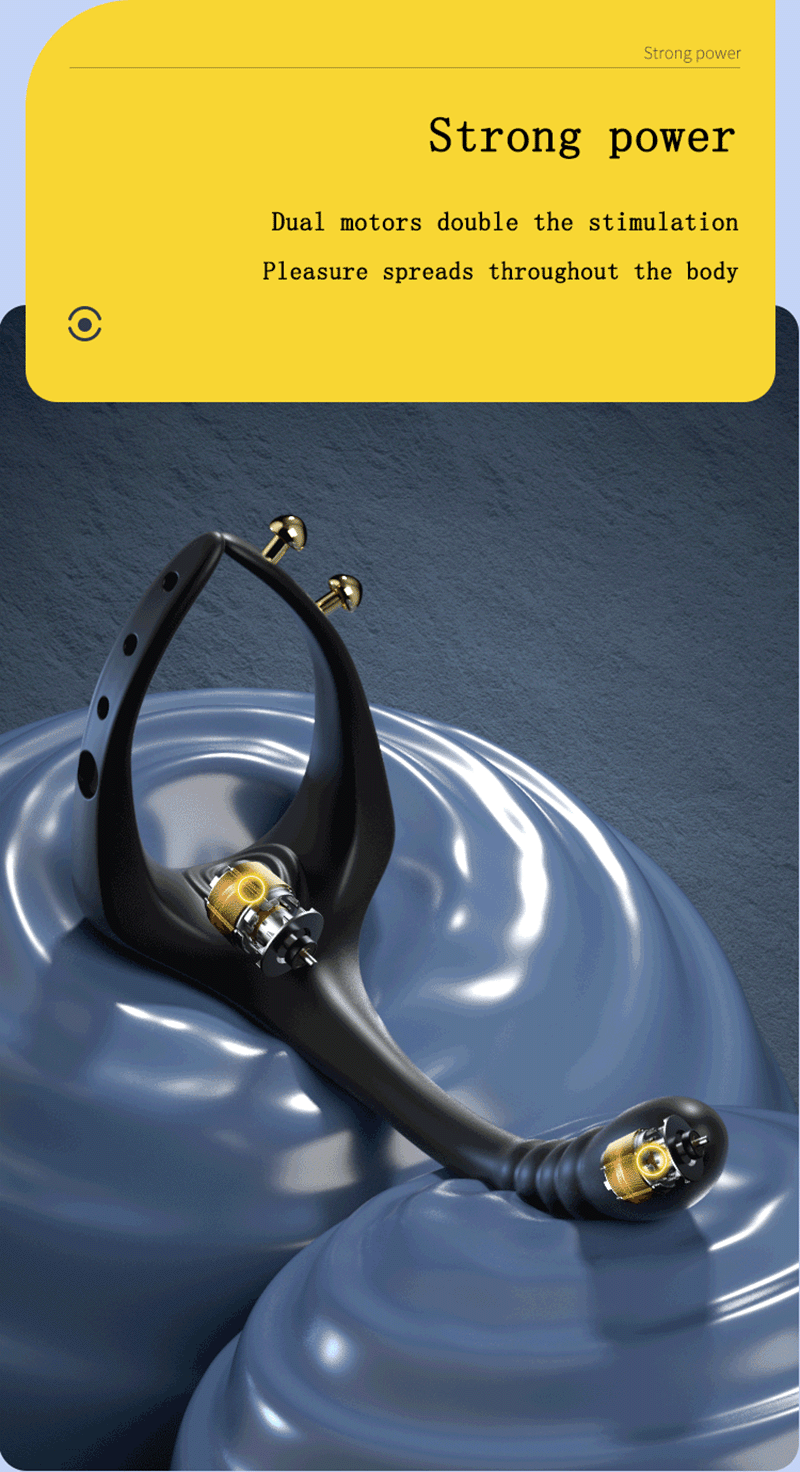 Adjustable Vibrating Penis Ring – Delayed Ejaculation, Enlargement, Prostate & Anal Massage Adult Male Sex Toy