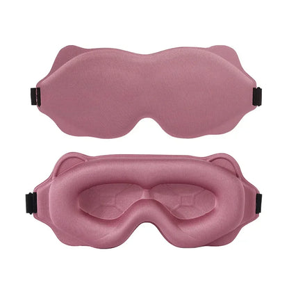 3D Sleep Mask for Eyes — Soft Travel Eye Shade, Light-Blocking Sleeping Aid, Breathable Night Eyepatch