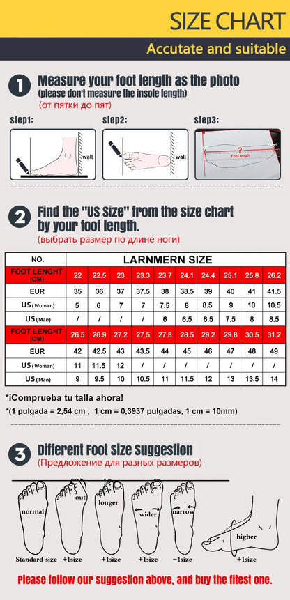 LARNMERN Steel Toe Water Resistant Work Boots for Men & Women Non-Slip Safety Sneakers Slip-On with Air Cushion