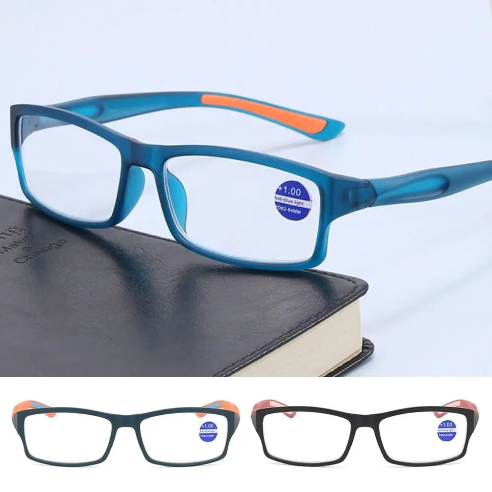Ultralight Anti-Blue Light Reading Glasses – Sport Presbyopia Eyewear for Men & Women +100 to +400