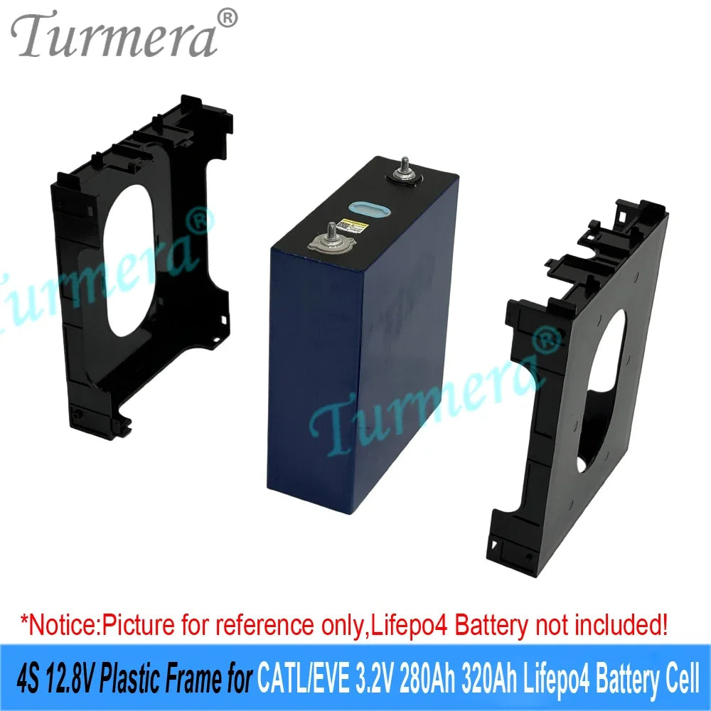 12V LiFePO4 Battery Cell Holder Frame - Flame-Retardant ABS/PC Case for CATL & EVE 105Ah–320Ah Cells