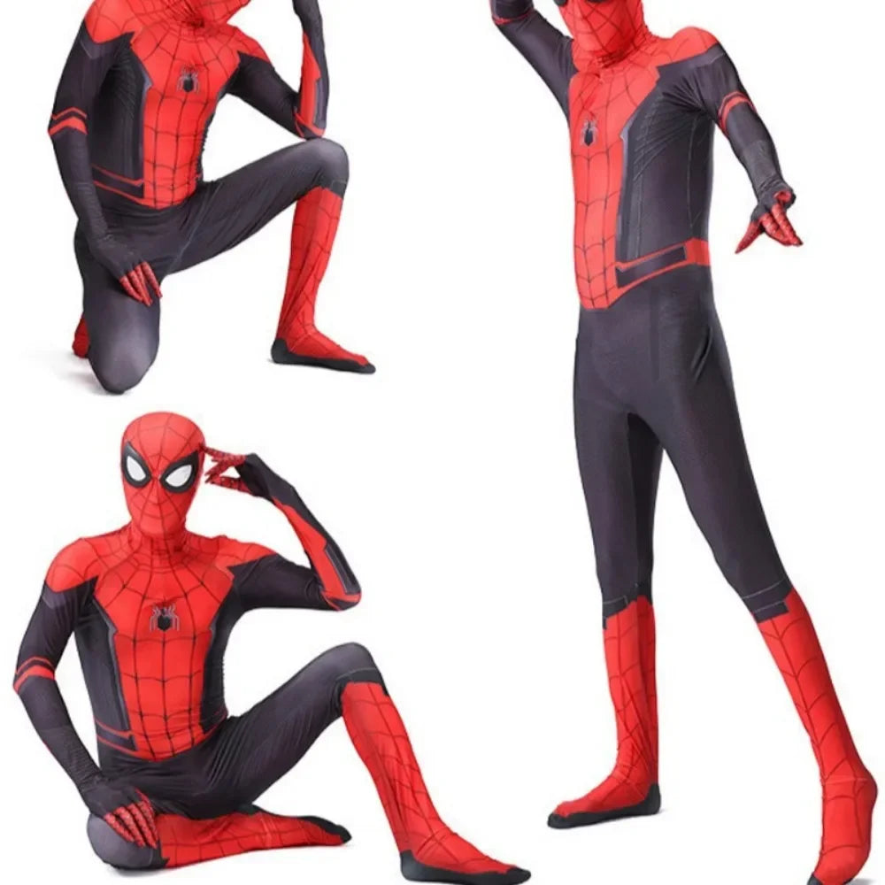 Spiderman Cosplay Costume – Adult & Kids Carnival Party Bodysuit, Movie Fan Cosplay Outfit for Boys & Girls