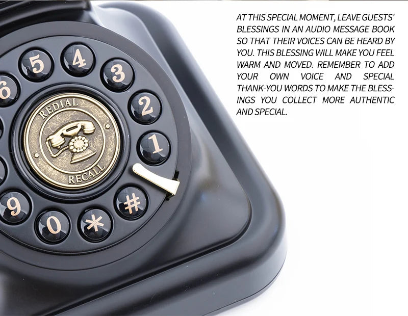 Audio Message Book – Wedding Guest Voice Blessing, Phone Check-In, Birthday Party & Celebration Voice Message Book