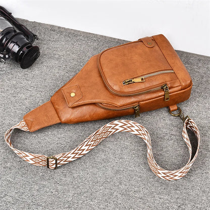 Waterproof Summer Crossbody Chest Bag for Couples – Unisex Small & Breathable Backpack