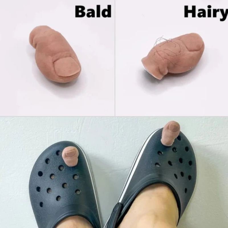 Simulated Thumb Shoe Charms – Cute DIY Designer Clogs Decorations for Kids, Boys, Girls & Women