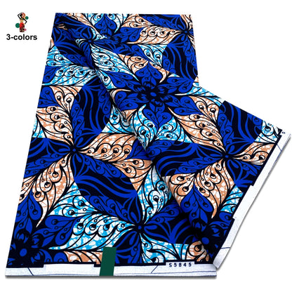 2026 Original African Wax Print Fabric - 100% Cotton Nigerian Ankara Batik Soft Pagne Material