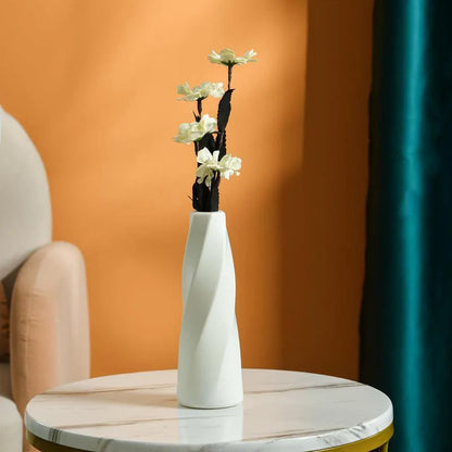 Minimalist Living Room Flower Vase - Light Luxury Decorative Vase for Dining Table, Home Decor & Dried Flower Arrangement Bottle