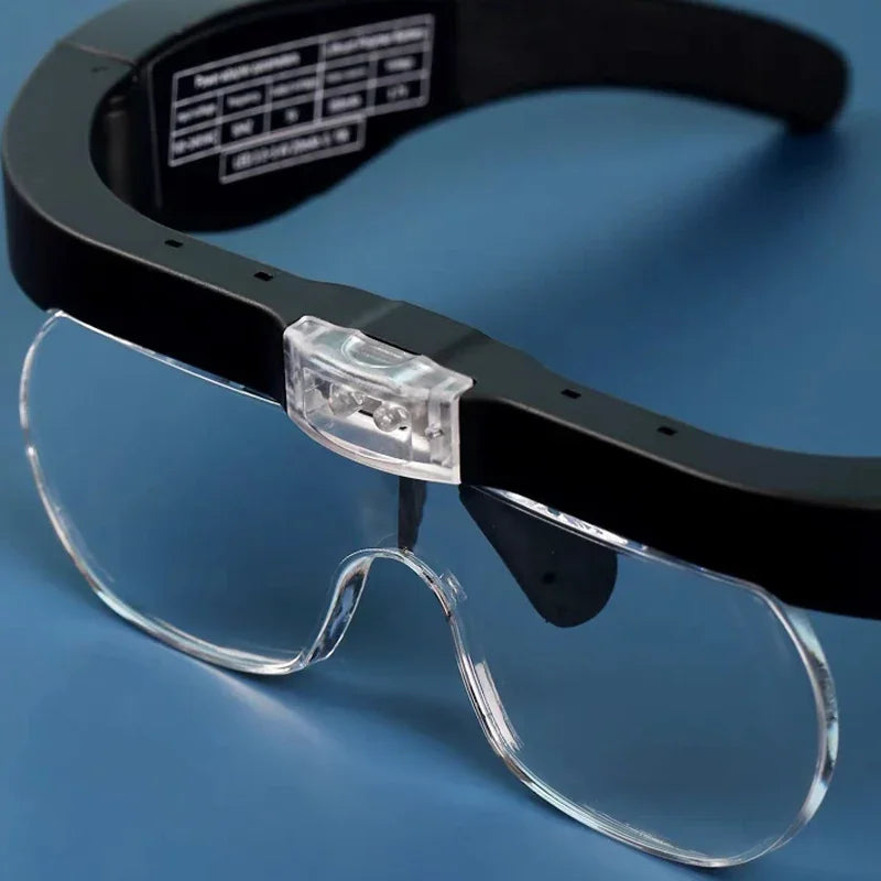 LED Magnifying Glasses with Light — USB Rechargeable Reading & Watchmaker Repair Magnifier, 1.5X/2.5X/3.5X/5.0X