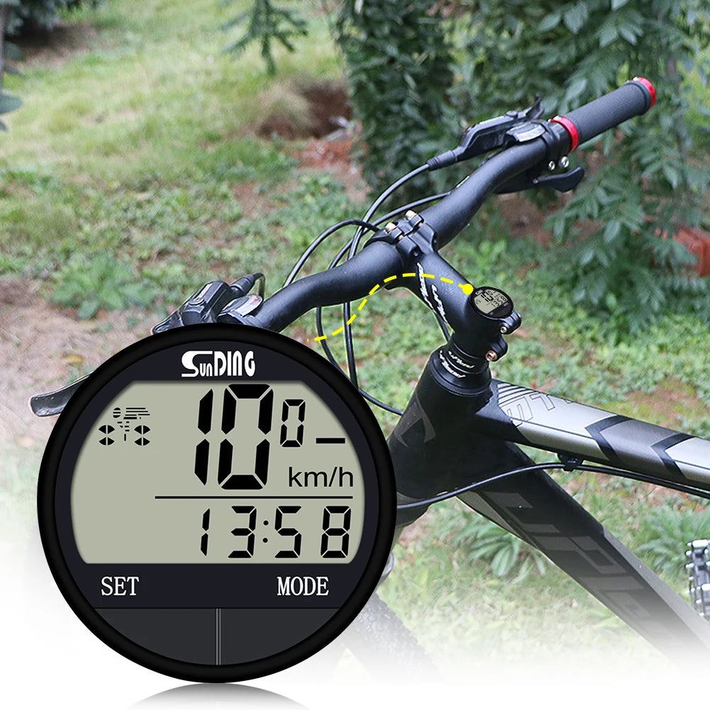 Bike Computer Speedometer - Multi-Function Bicycle Odometer for Men, Women & Teens Cycling