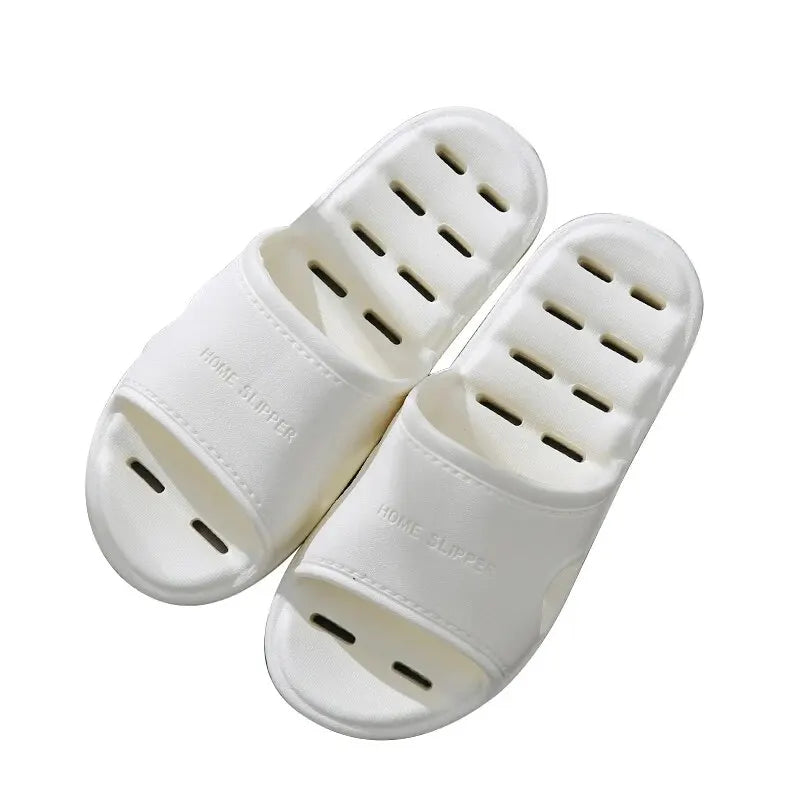 Feslishoet Unisex EVA Non-Slip Soft Bottom Shower Slippers – Quick-Drying Punching Bathroom Footwear