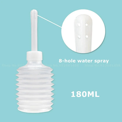 180ML Anal Cleansing Enema Bottle - Adult Intimate Care Tool for Personal Hygiene & Body Preparation