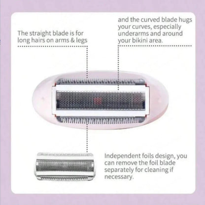 Valentine’s Day Women’s Electric Hair Shaver — Personal Trimmer for Legs, Arms, Armpit & Pubic Hair Care