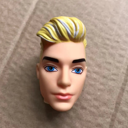 1/6 Male Doll Heads – DIY Ken Doll Parts for Beige Skin Dolls Accessories