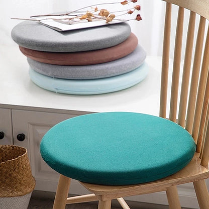 Memory Foam Round Seat Cushion – Thick Chair Pad with Elastic Zipper, Detachable Cover, 30/35/40/45cm