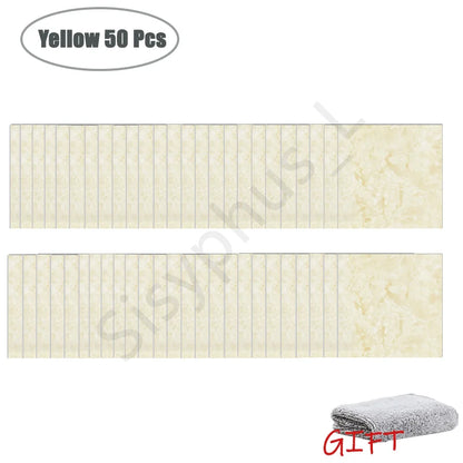 PVC Marble Wall & Floor Stickers - Waterproof Self-Adhesive Tile Decor for Kitchen & Bathroom