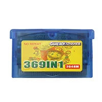 Retro 369-in-1 GBA Game Cartridge – 32-Bit Multi Game Collection English Version for Game Boy Advance SP Console