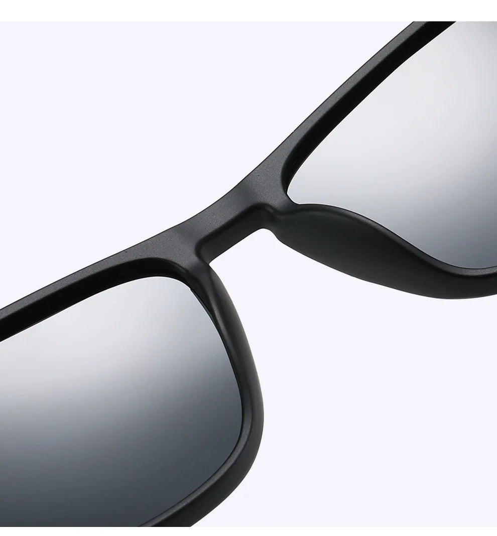 Fashion Square Polarized Sunglasses for Men – Luxury Designer UV400 Driving & Fishing Eyewear