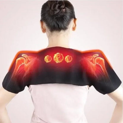 Double Shoulder Support Brace - Compression Shoulder Belt for Warmth & Support