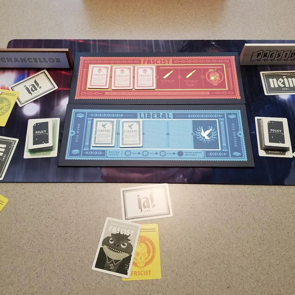 Secret Hitler Board Game – Strategic Party Game for Social Deduction & Deception Fun