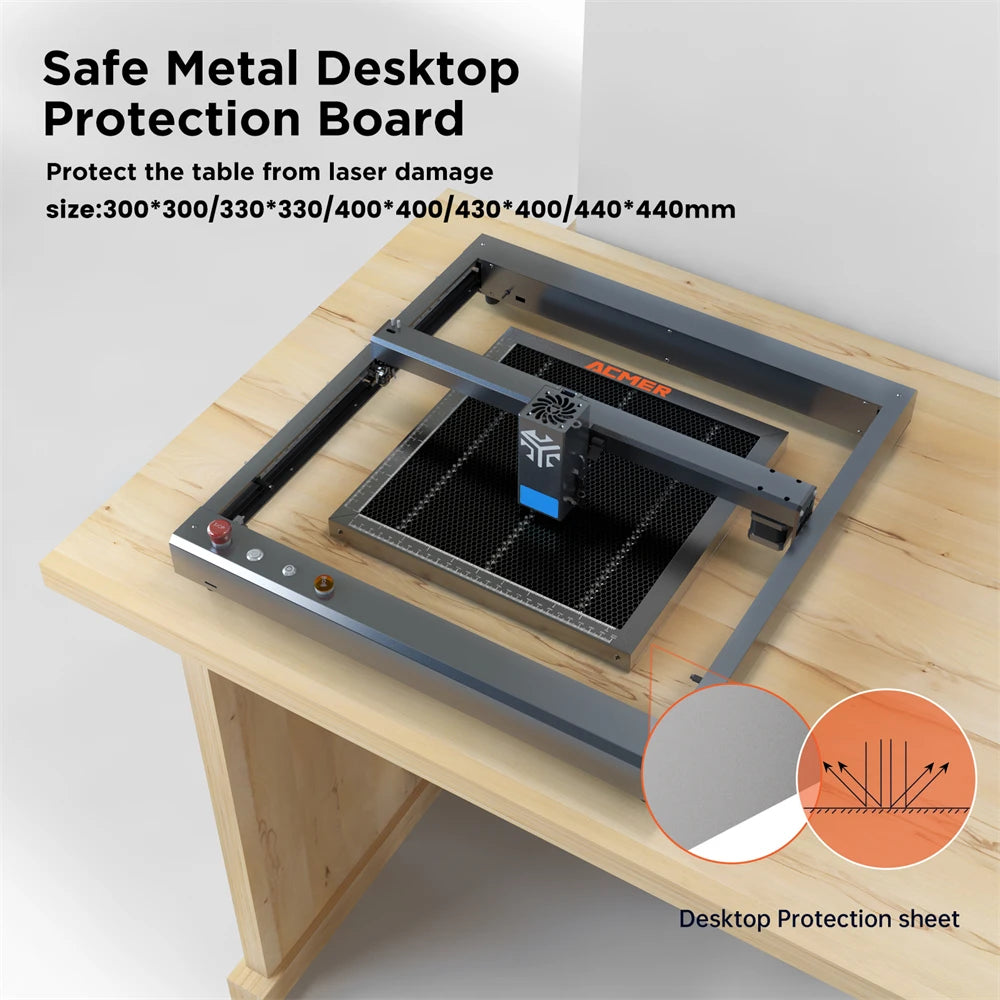 ACMER Laser Cutting Honeycomb Table – 300x300/330x330/400x400/440x440mm for CO2 & Diode Laser Engraver Machines