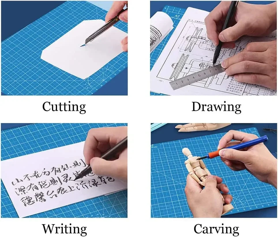 Durable A3/A4/A5 Multifunctional Cutting Mat – DIY Craft, Art Engraving, Paper Carving Pad with High Elasticity and Toughness
