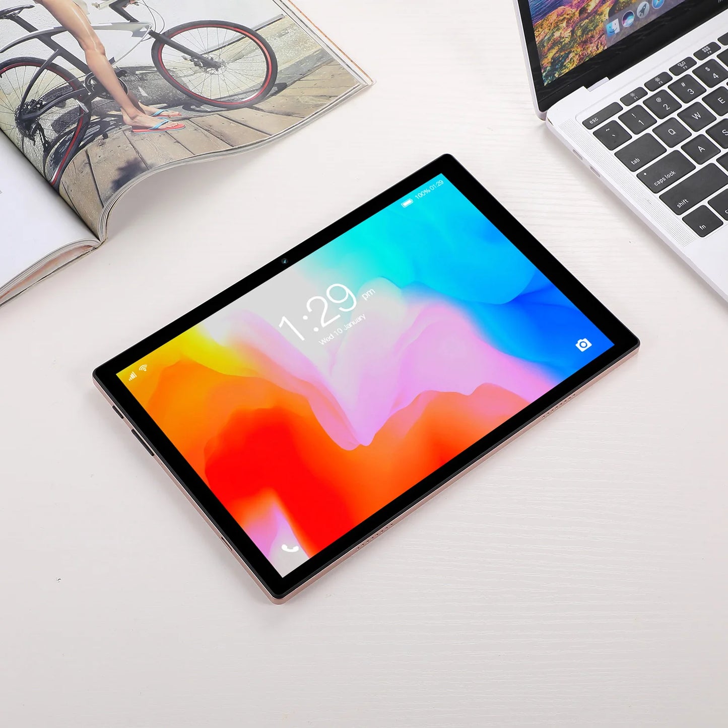 10.1" Android Tablet – Octa-Core, Dual SIM 3G Call, Dual Cameras, 4GB RAM 64GB, Global Version, Google Play