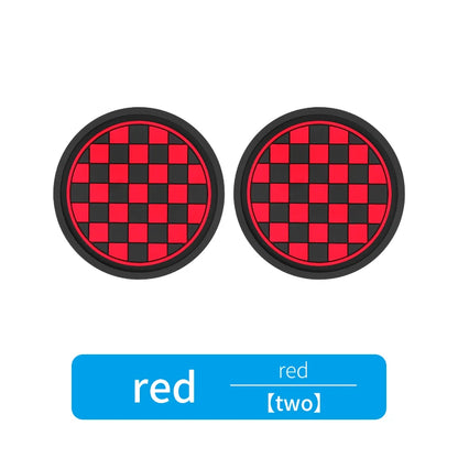 2pcs Car Cup Holder Anti-Slip Coasters — Premium PVC Universal Fit, Interior Accessories for Most Vehicles