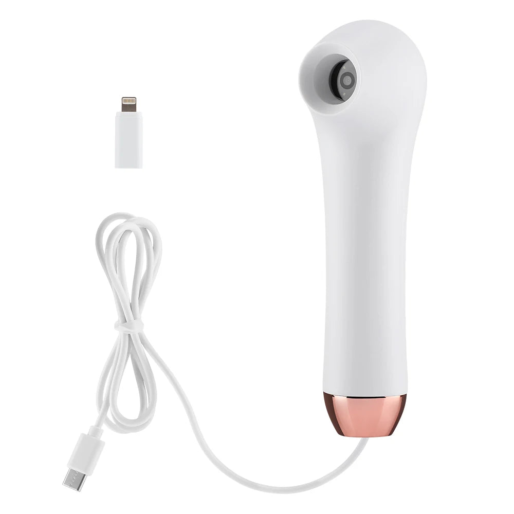Wireless Dermatoscope Skin Analyzer — 1000X WiFi Magnifier for Scalp & Facial Skin Diagnostics