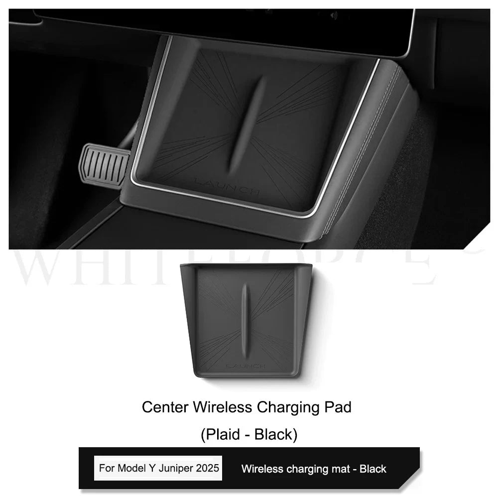 Tesla Model Y Juniper 2025 Center Console Armrest Organizer – Cup Holder & Storage Box Interior Upgrade Kit