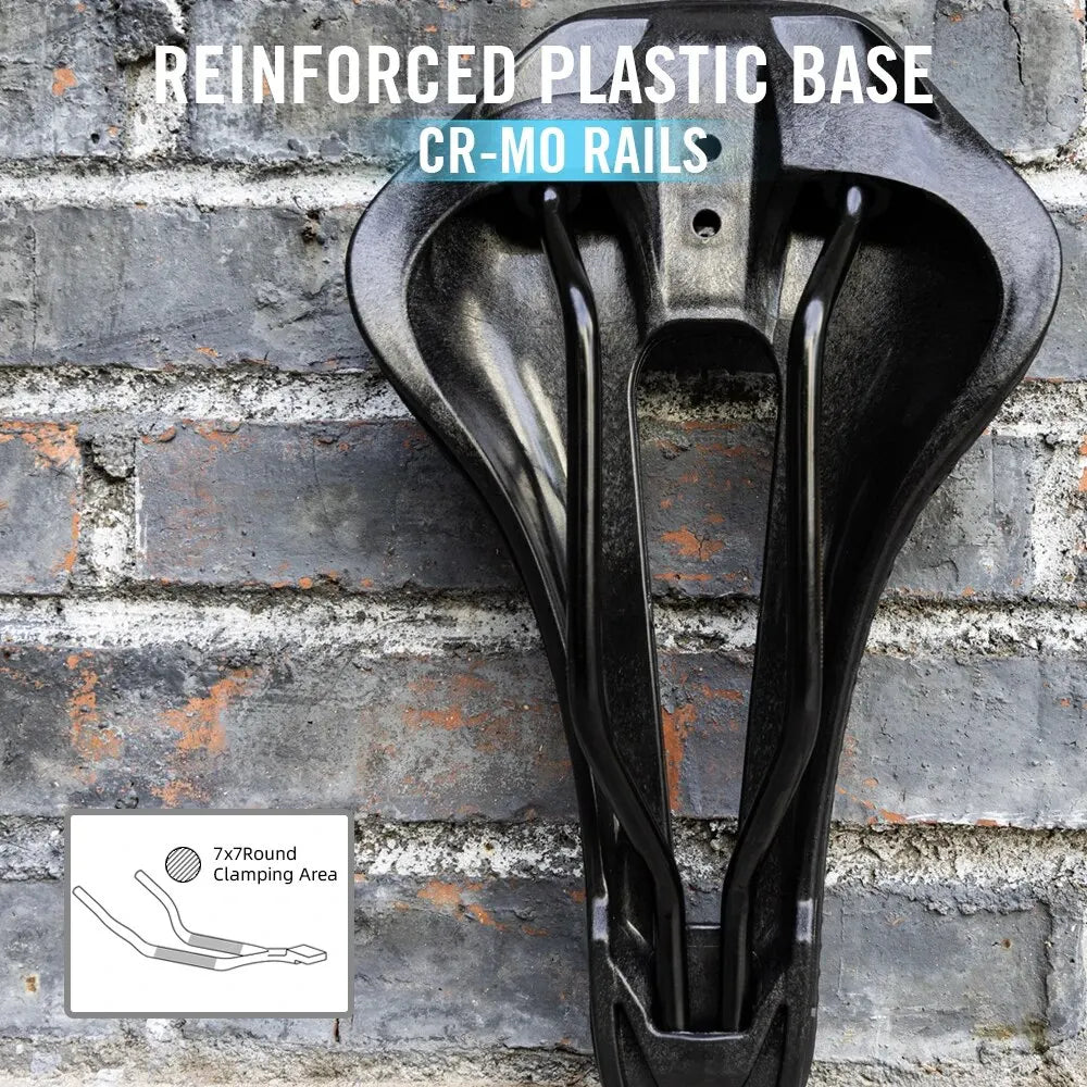 RYET 3D Printed Bike Saddle – Ultralight Carbon Fiber Hollow Seat for MTB, Gravel & Road Cycling Comfort & Breathability
