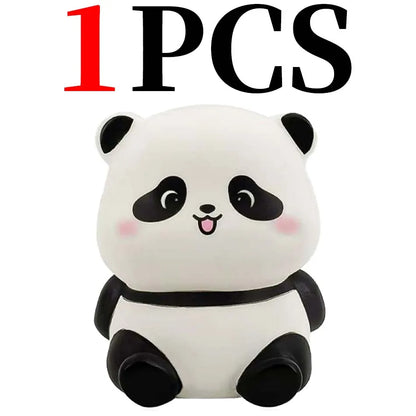Panda LED Night Light - Cute Plastic Bedside Lamp for Kids, Bedroom & Living Room Decor